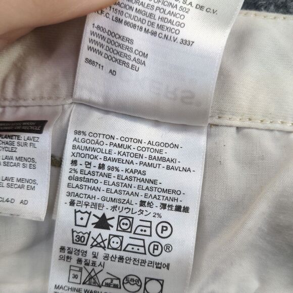 Dockers Mens Chino Shorts Tan Size 30 Cotton Slash Pockets Belt Loops - Picture 11 of 12